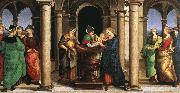 RAFFAELLO Sanzio The Presentation in the Temple (Oddi altar, predella) oil painting
